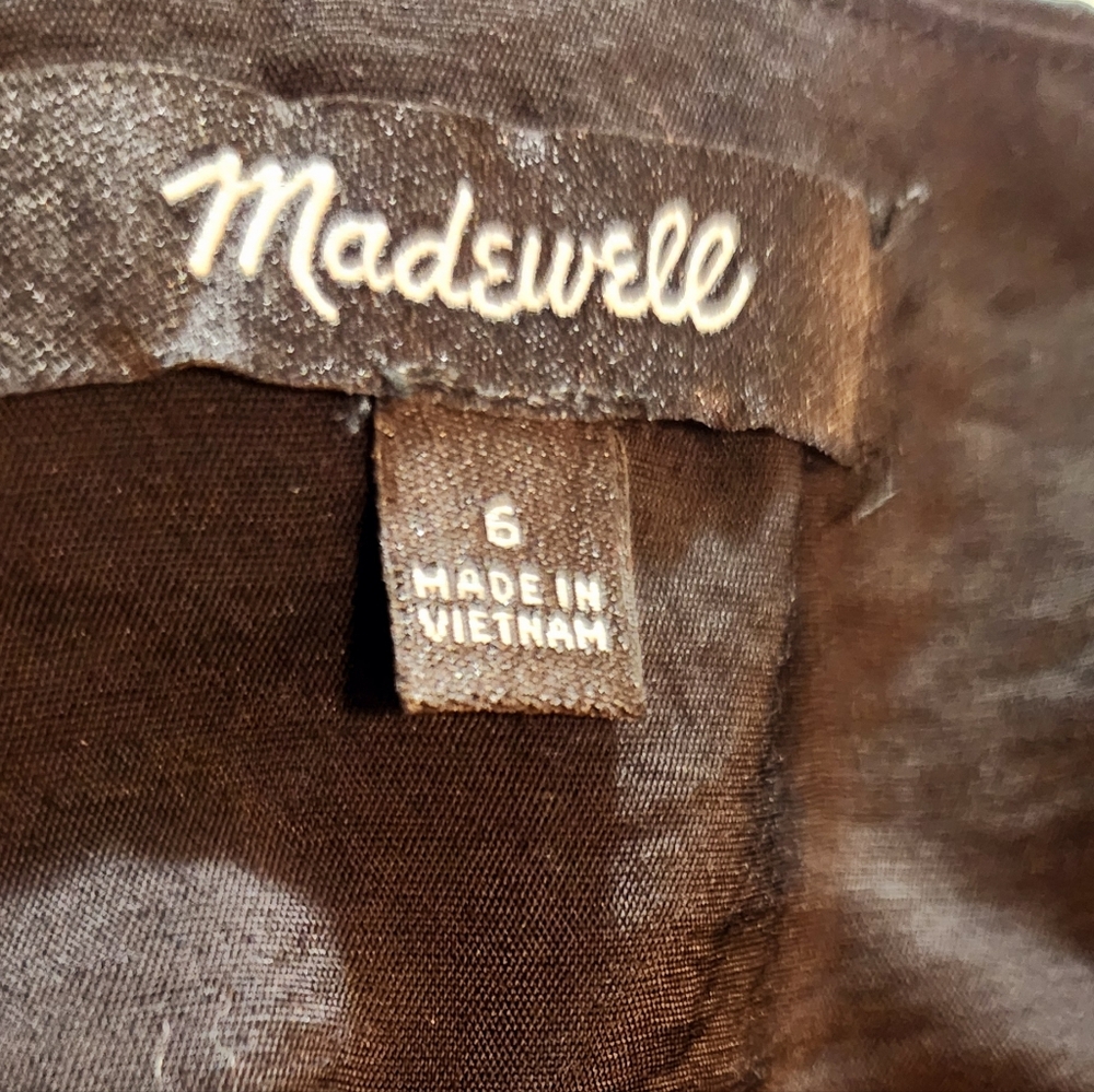 Madewell Black Midi Dress‎ with Spaghetti Straps - Picture 10 of 10